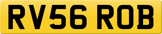 RV56 ROB private number plate